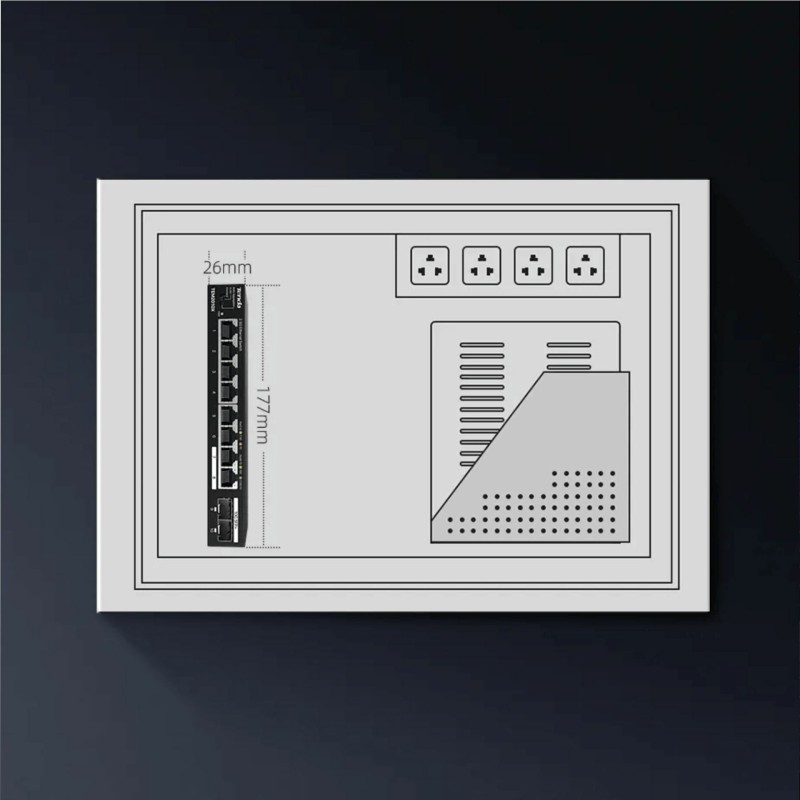 Stikalo (switch) Tenda TEM2010X, 8-port, 2x SFP+