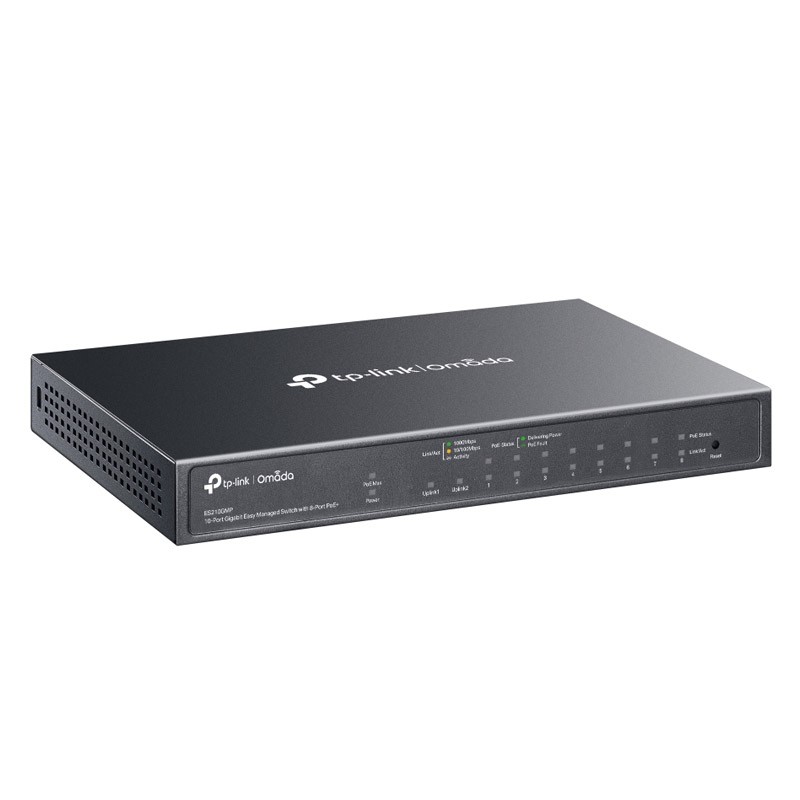 Stikalo (switch) TP-LINK Omada ES210GMP, 10-port, PoE+, SFP