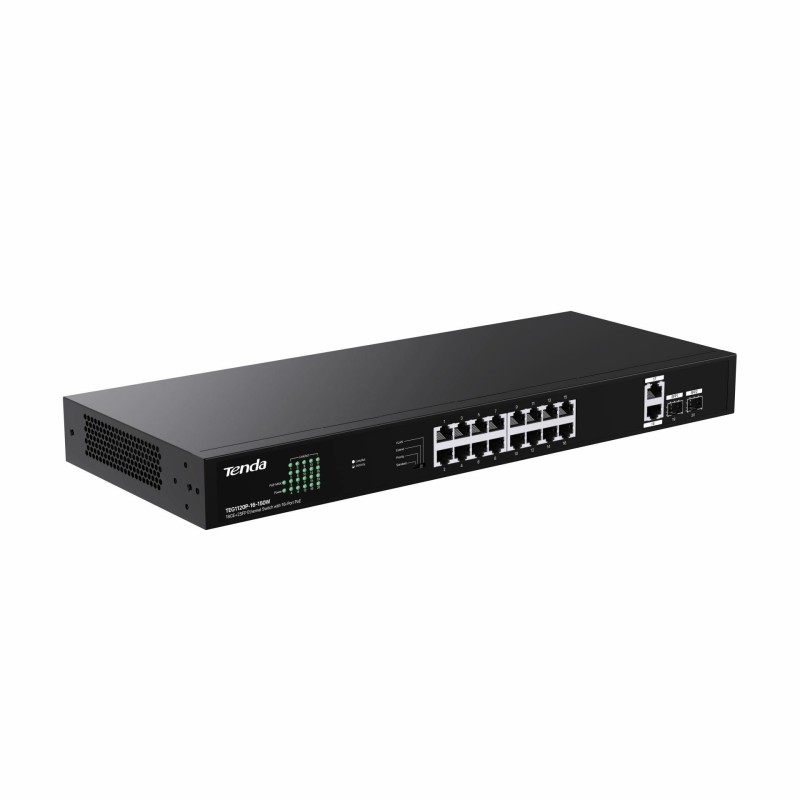 Stikalo (switch) Tenda TEG1120P-16-150W, 18-port, PoE, SFP