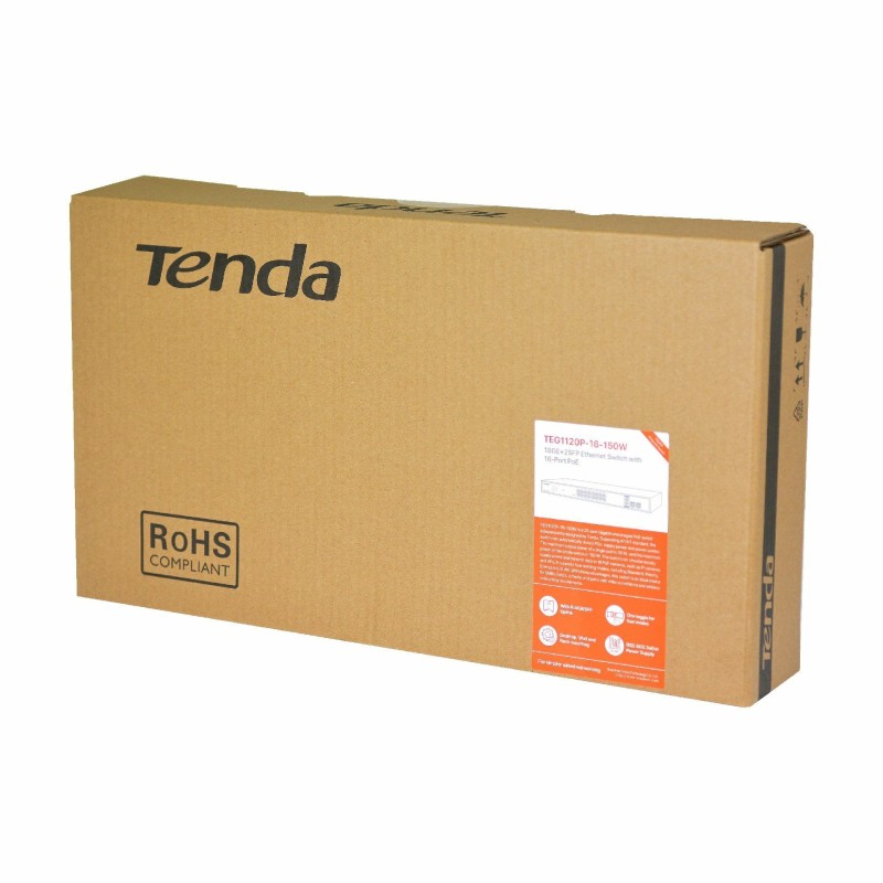 Stikalo (switch) Tenda TEG1120P-16-150W, 18-port, PoE, SFP