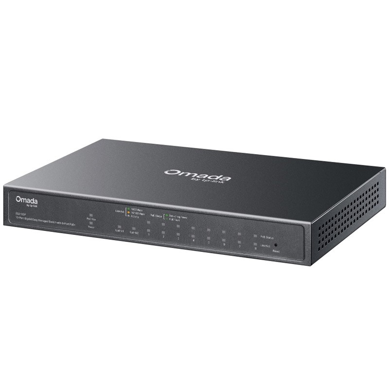 Stikalo (switch) TP-Link Omada ES210GP, 8-port, PoE+, SFP