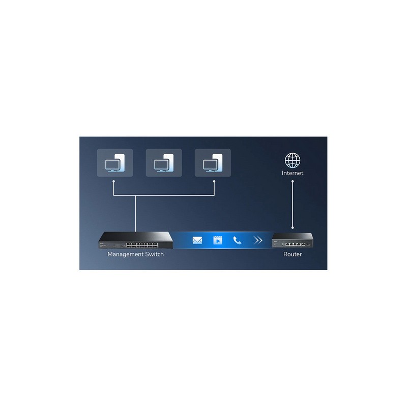 Stikalo (switch) CUDY GS1024E, 24-Port