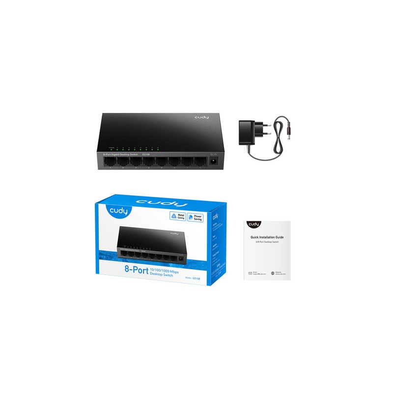 Stikalo (switch) CUDY GS108, 8-port