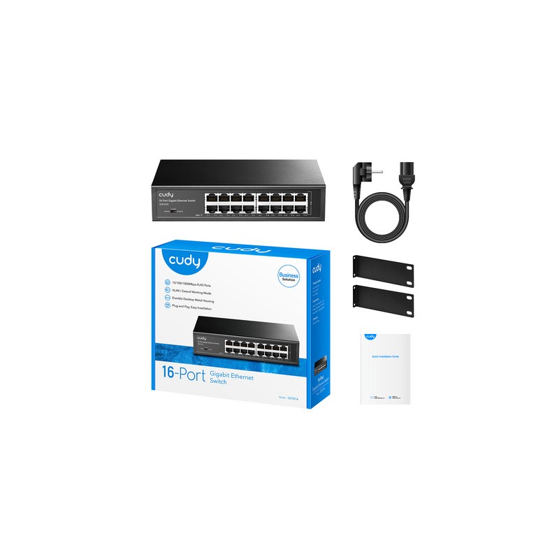 Stikalo (switch) CUDY GS1016, 16-port