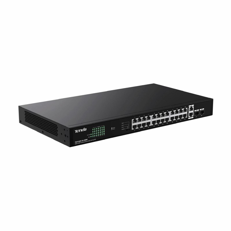 Stikalo (switch) Tenda TEG1128P-24-250W, 26-port, PoE, SFP