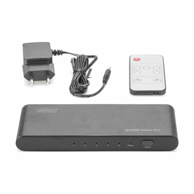 HDMI stikalo 5:1 DS-45317 Digitus 600MHz IR daljinec