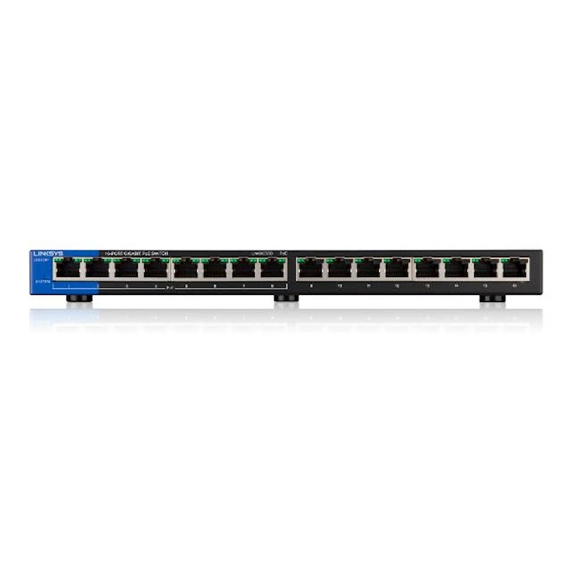 Stikalo (switch) 16 port 10/100/1000 PoE, Linksys LGS116P
