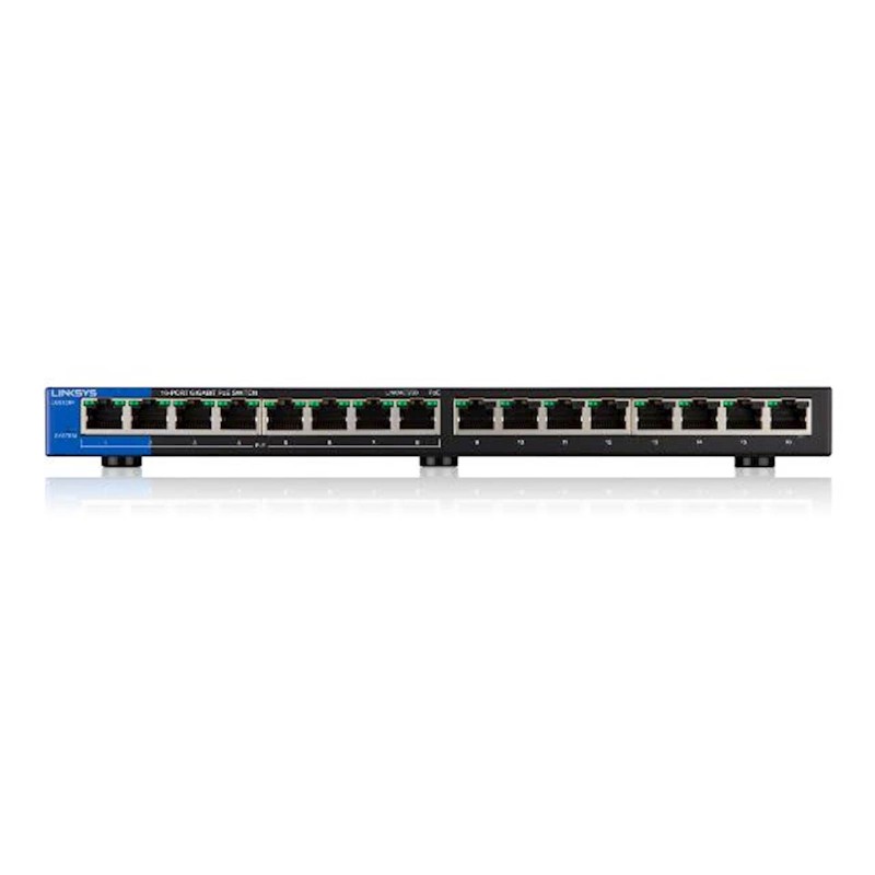 Stikalo (switch) 16 port 10/100/1000 PoE, Linksys LGS116P