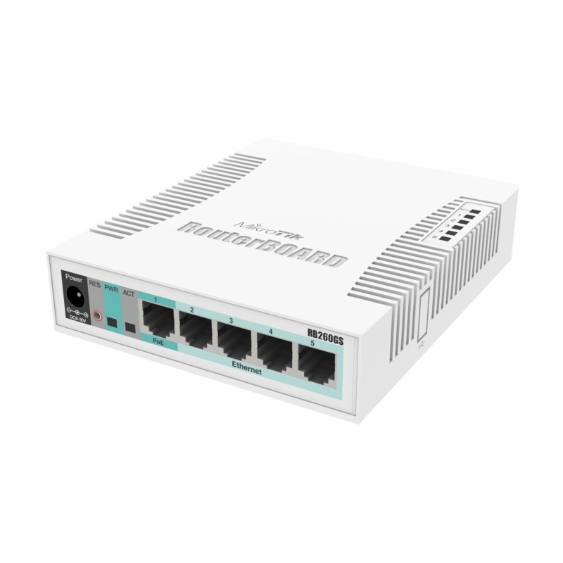 MikroTik 5 portno Gigabit stikalo WEB + SFP RB260GS