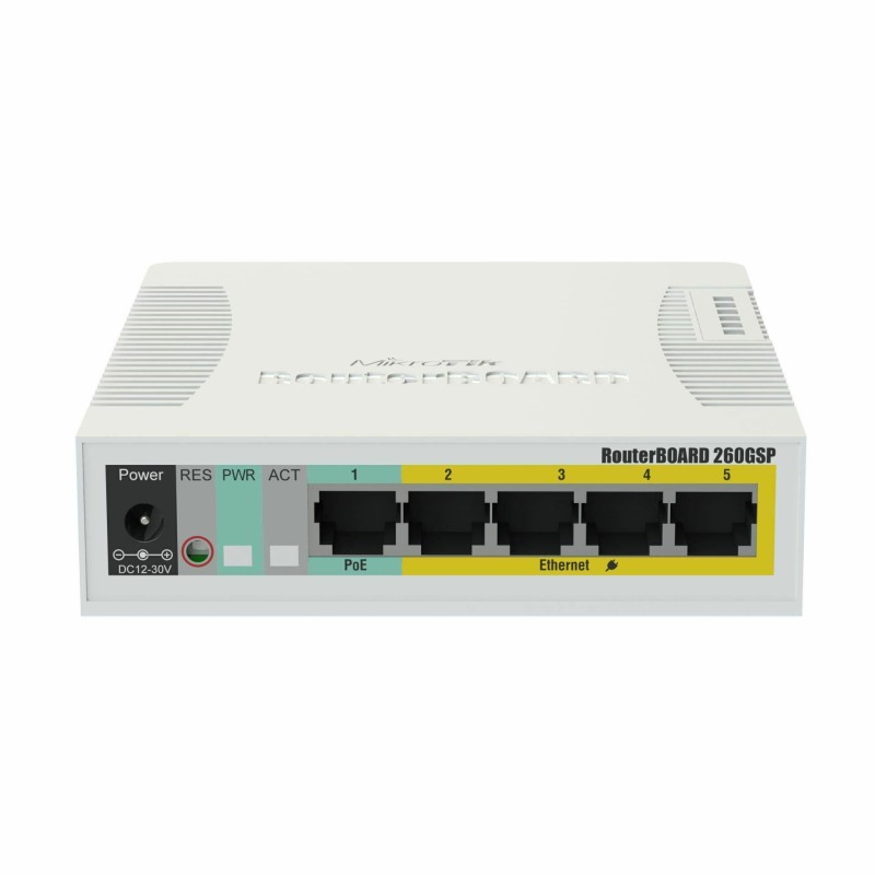 Stikalo Giga 05x RJ45 1x SFP Mikrotik RB260GSP