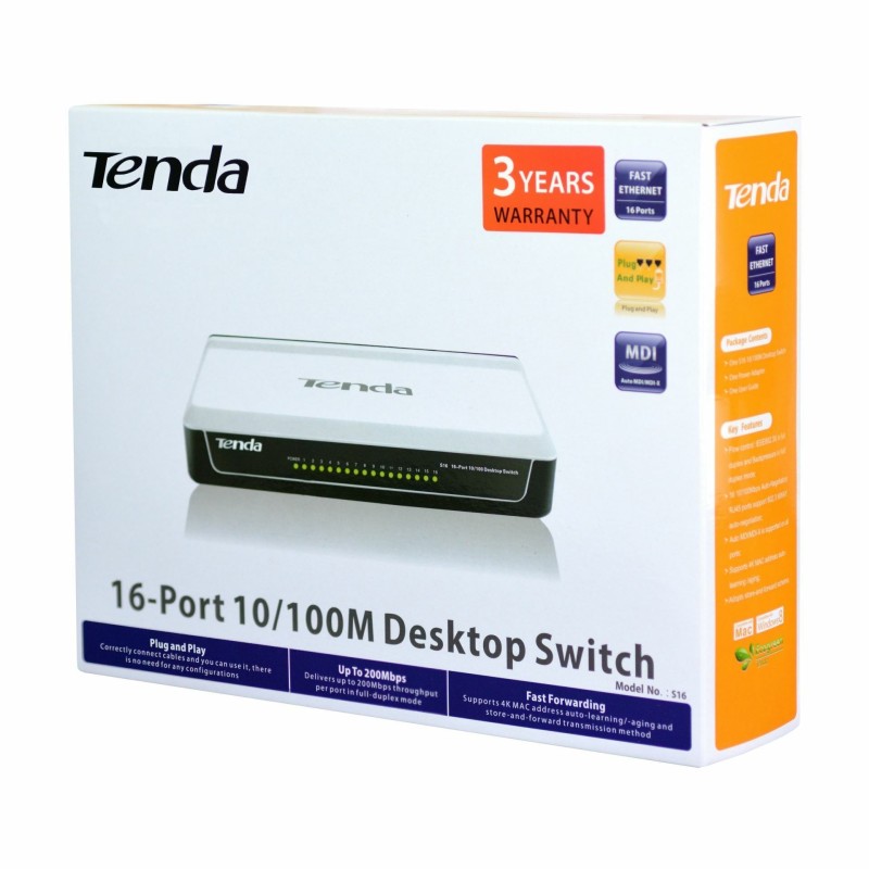 Stikalo (switch) 16 port 10/100 Tenda S16