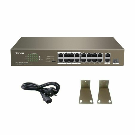Stikalo (switch) 18 port 10/100 PoE Tenda TEF1118P-16-150W