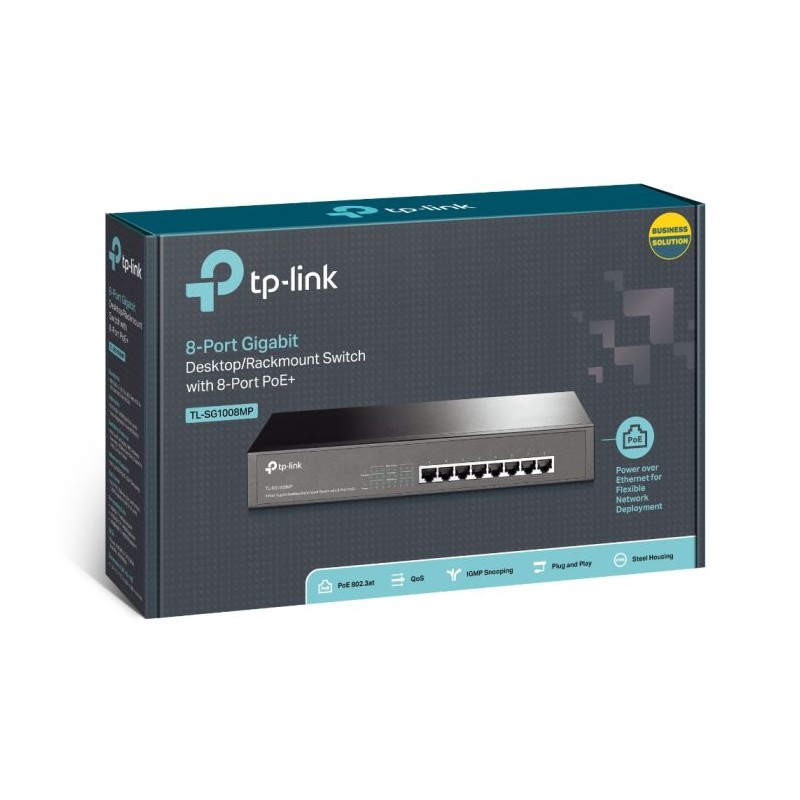 Stikalo (switch) 8 port Gigabit PoE TP-Link TL-SG1008MP