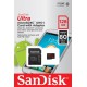 Spominska kartica microSDXC 128GB SanDisk Ultra C10 UHS-1 A1 + adapter