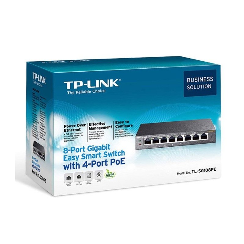 Stikalo (switch) 8 port Gigabit PoE TP-Link TL-SG108PE