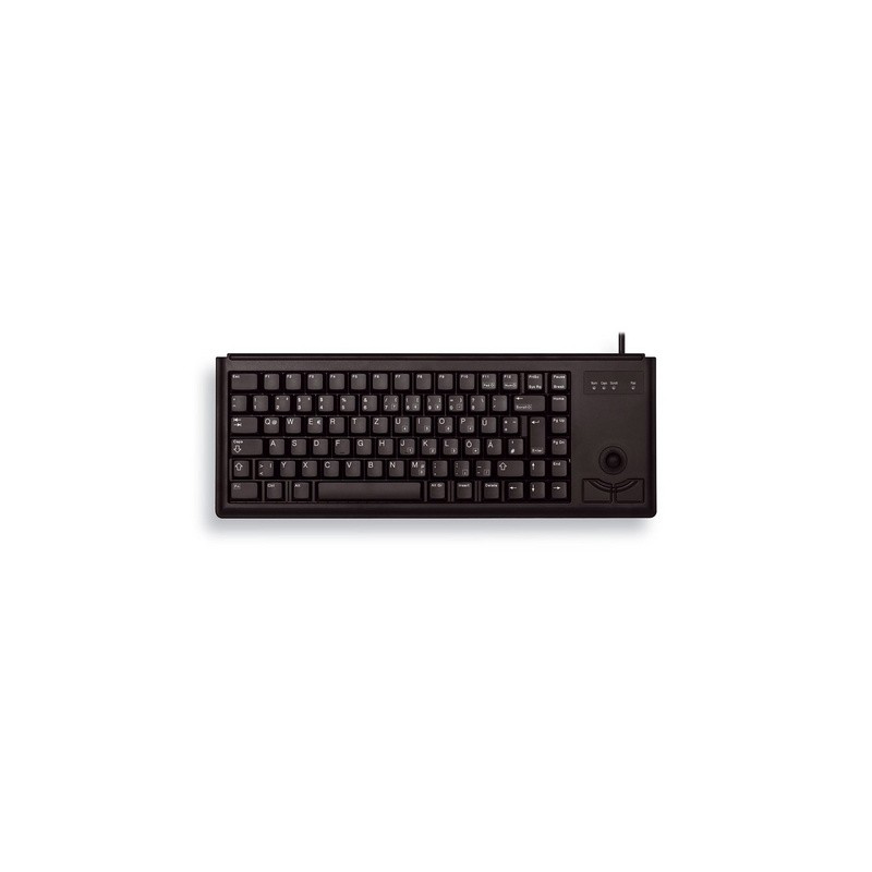 Tipkovnica Cherry G84-4420, trackball, črna, USB, US