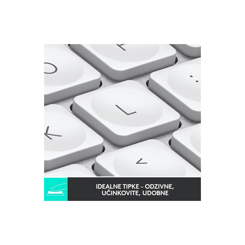 Tipkovnica Logitech MX Keys Mini, bela