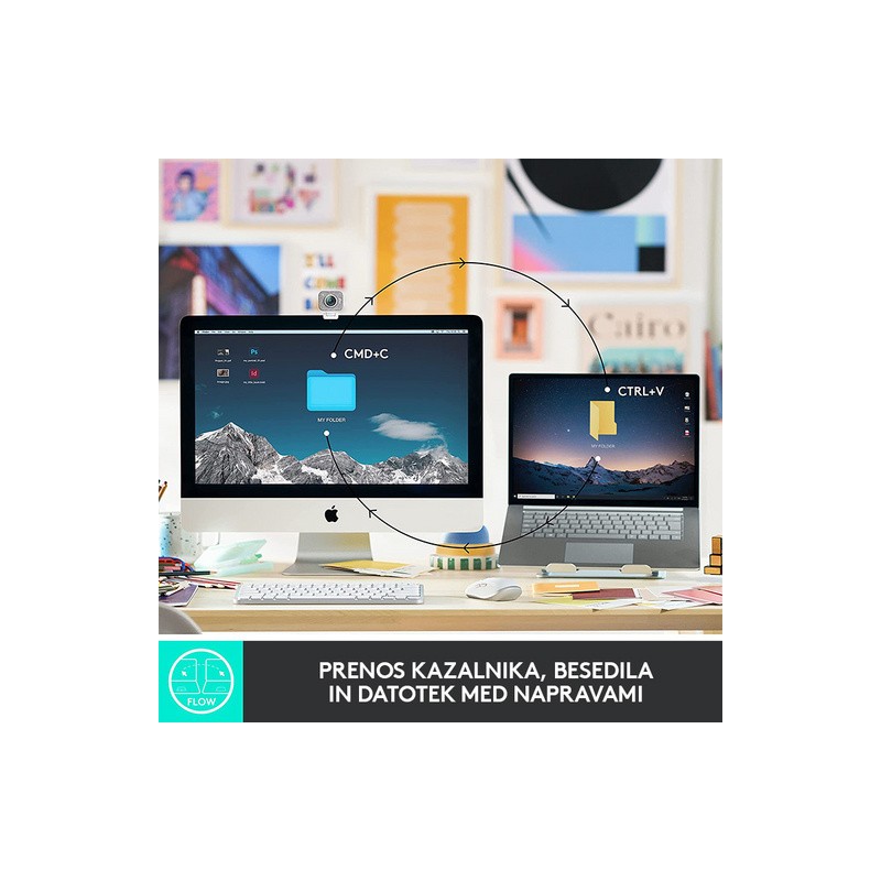 Tipkovnica Logitech MX Keys Mini, grafitna barva