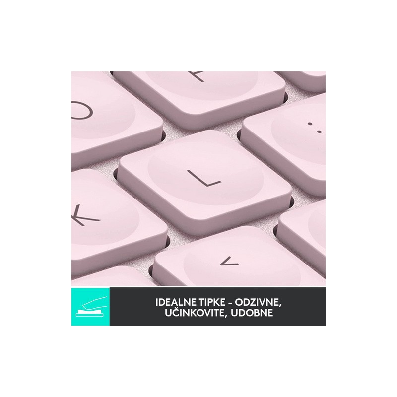 Tipkovnica Logitech MX Keys Mini, roza