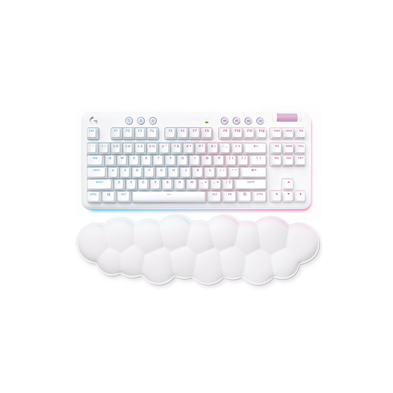 Tipkovnica Logitech G715 TKL Wireless, Tactile, RGB, bela