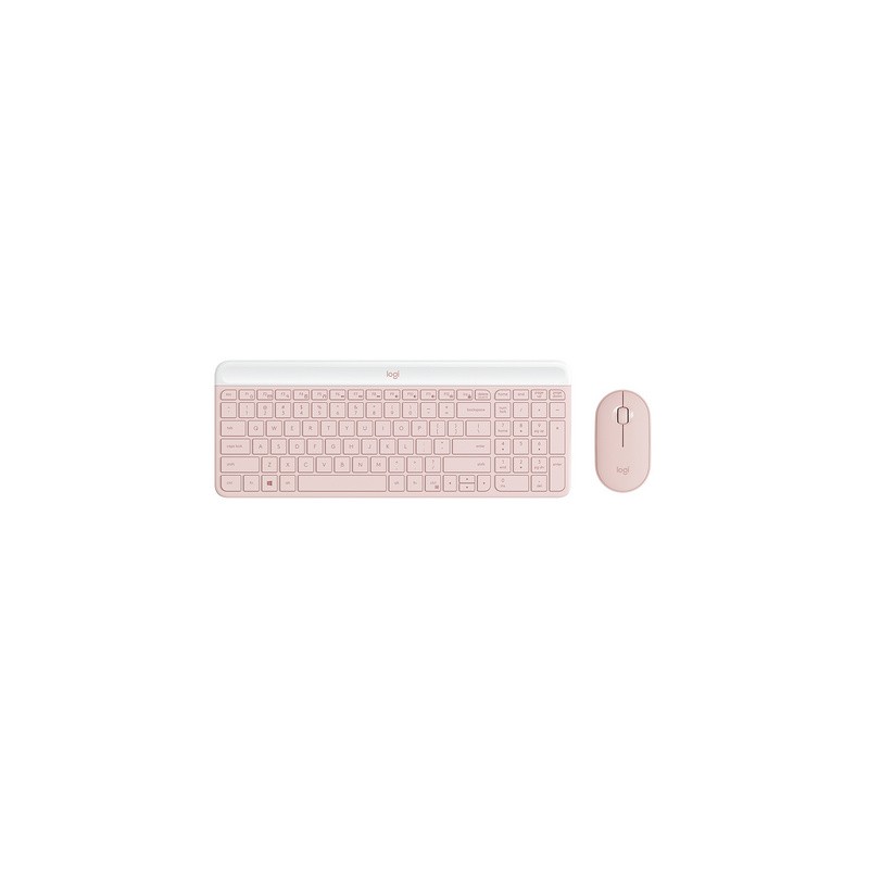 Komplet miške in tipkovnice Logitech MK470, roza
