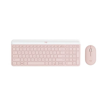 Komplet miške in tipkovnice Logitech MK470, roza