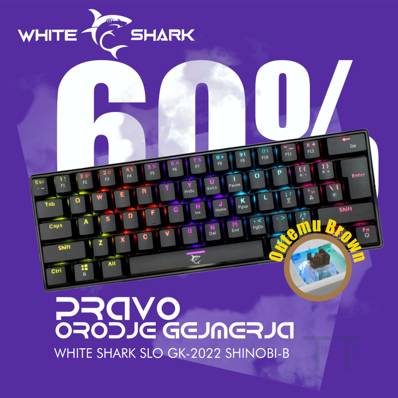 Tipkovnica WHITE SHARK GK-2022 SHINOBI-B