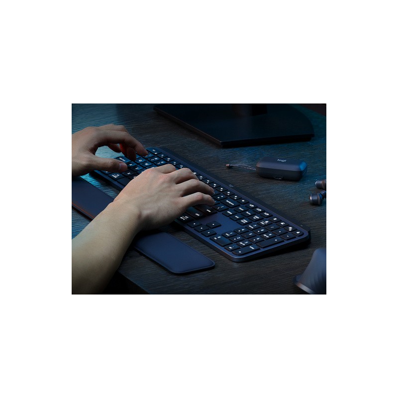 Tipkovnica Logitech MX Keys S PLUS, grafitna
