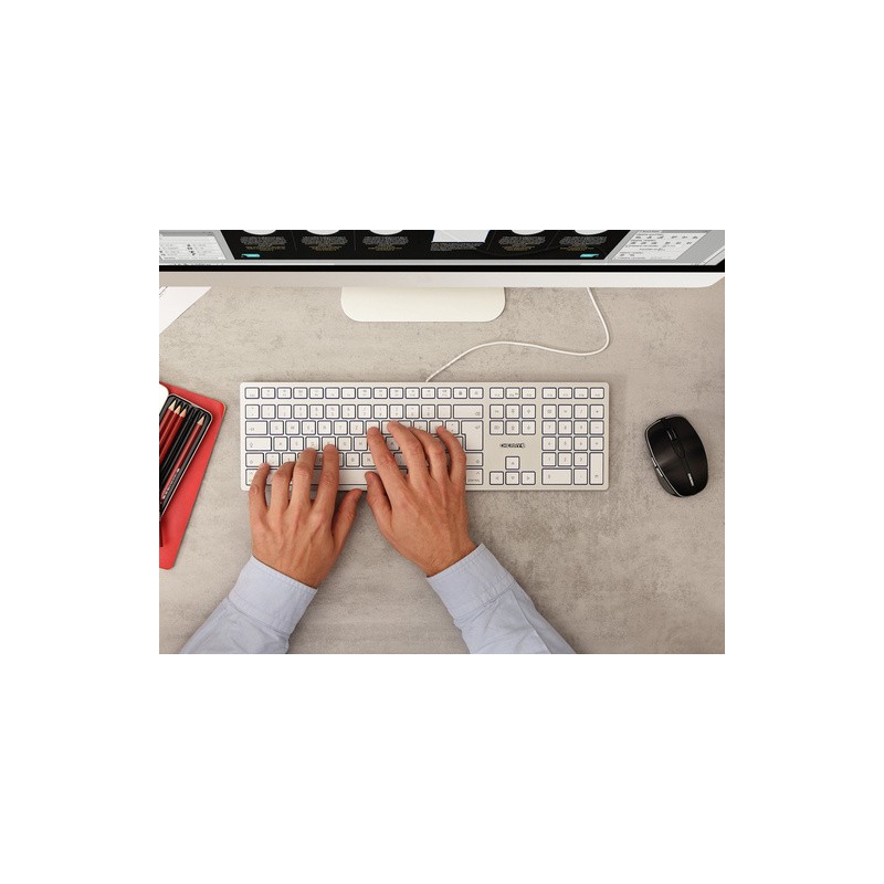 Tipkovnica USB Cherry KC 6000C, srebrna
