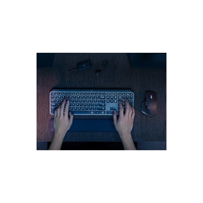 Tipkovnica in miška USB Logitech MX Keys S COMBO, grafitna