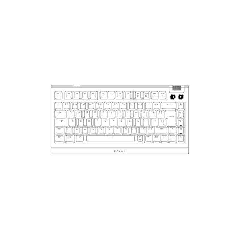Tipkovnica USB Razer BlackWidow V4 75%, črna