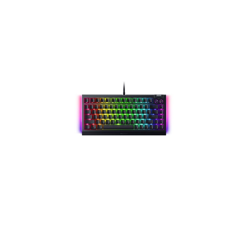 Tipkovnica USB Razer BlackWidow V4 75%, črna