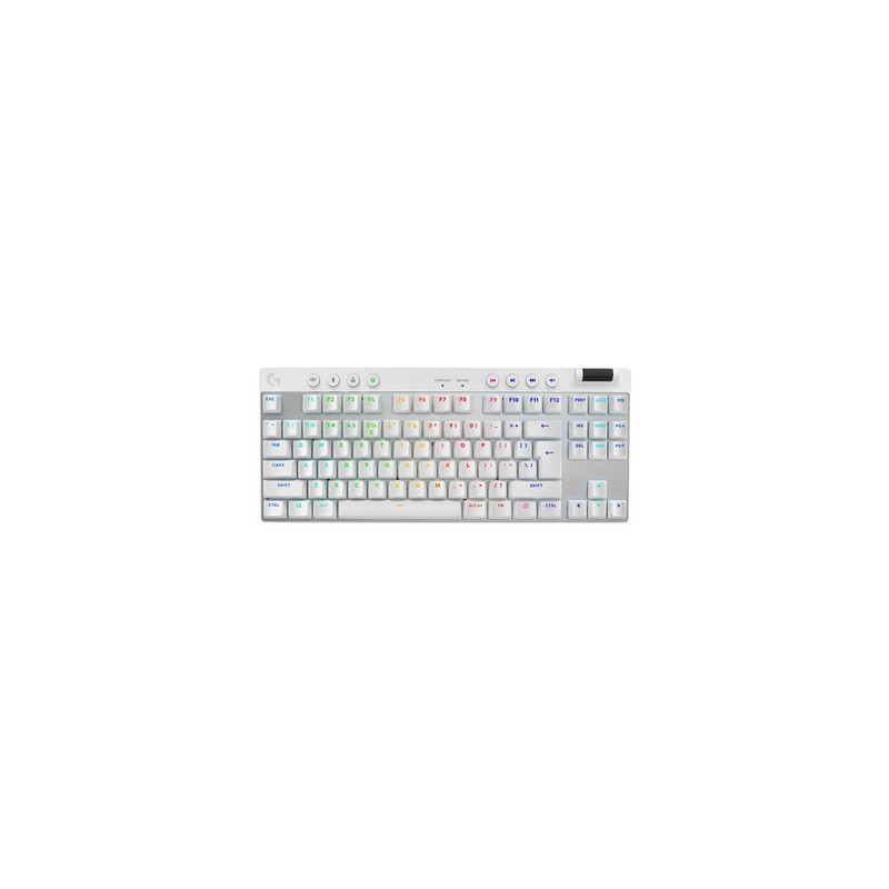 Tipkovnica Logitech G PRO X TKL Brown Tactile, brezžična, bela