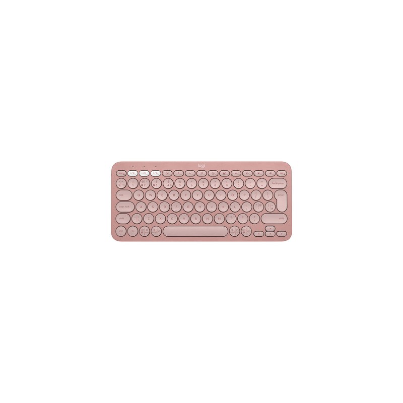 Tipkovnica Logitech Pebble Keys 2 K380s, Bluetooth, roza