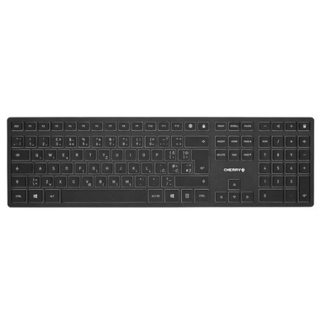 Tipkovnica USB Cherry KW 9100 Slim, črna