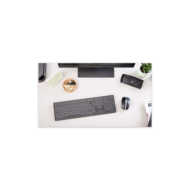 Tipkovnica USB Cherry KW 9100 Slim, črna