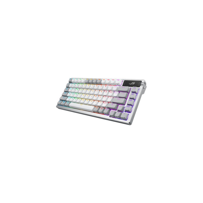 Tipkovnica ASUS ROG Azoth Wireless, NX Red, PBT, OLED, bela