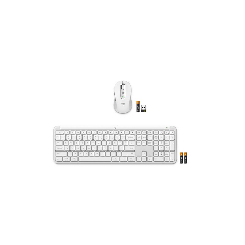 Tipkovnica in miška Logitech Signature Slim Combo MK950, bela
