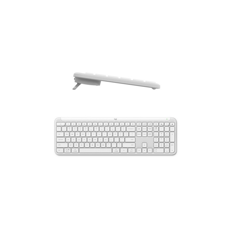 Tipkovnica USB Logitech Signature Slim K950, bela