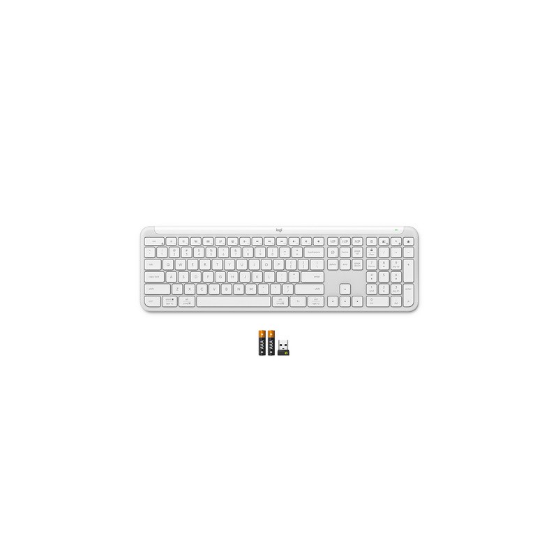 Tipkovnica USB Logitech Signature Slim K950, bela