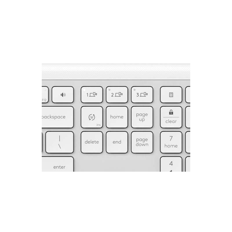 Tipkovnica USB Logitech Signature Slim K950, bela
