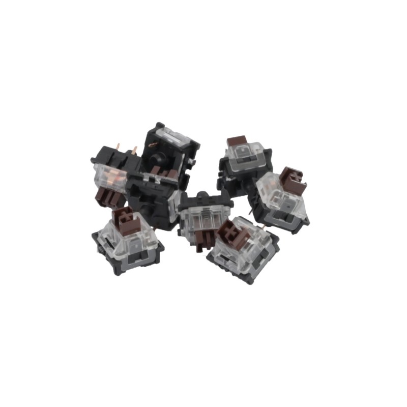 Mehanska stikala RedRagon, rjava, 8 kos