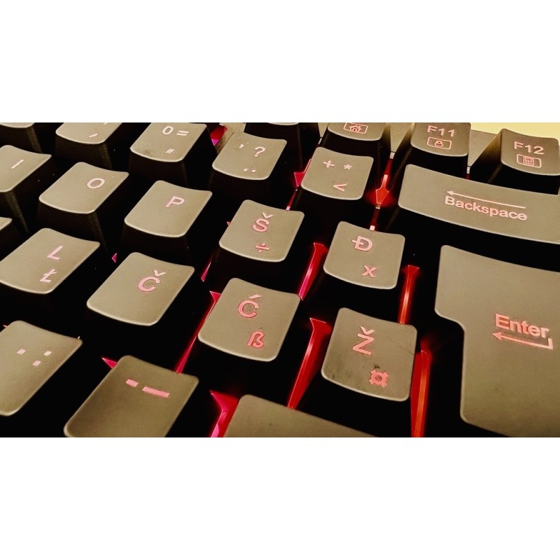 Tipkovnica RedRagon Shiva K512, RGB, črna