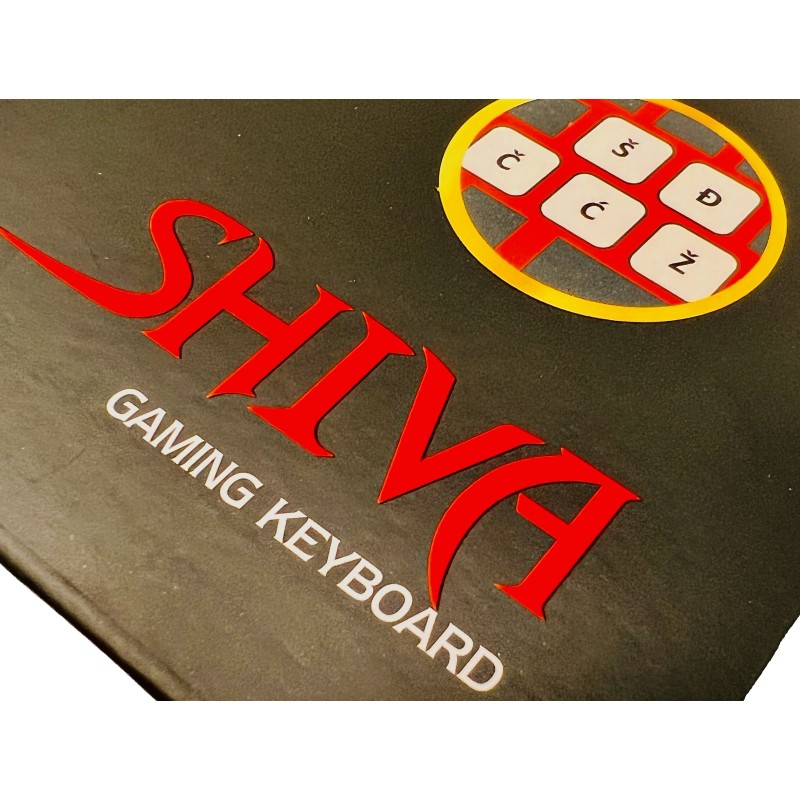 Tipkovnica RedRagon Shiva K512, RGB, črna