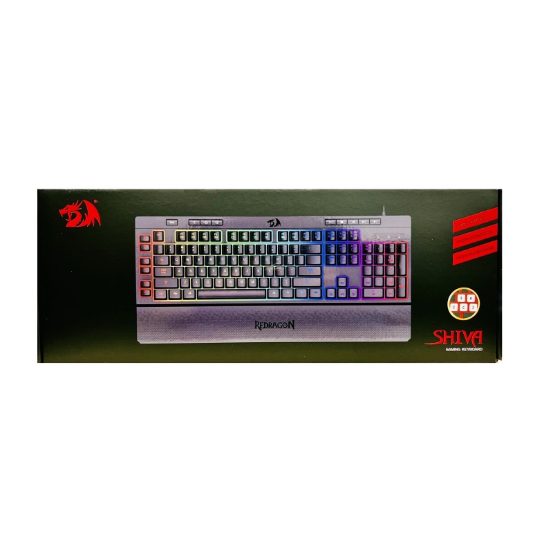 Tipkovnica RedRagon Shiva K512, RGB, črna