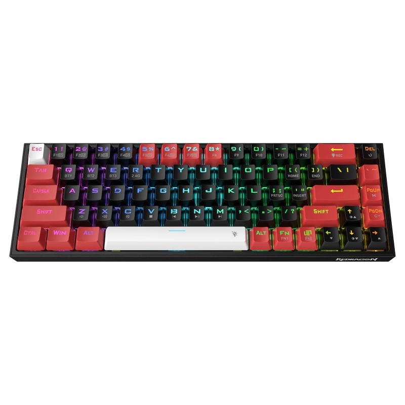Tipkovnica RedRagon Castor K631, RGB, rdeča stikala