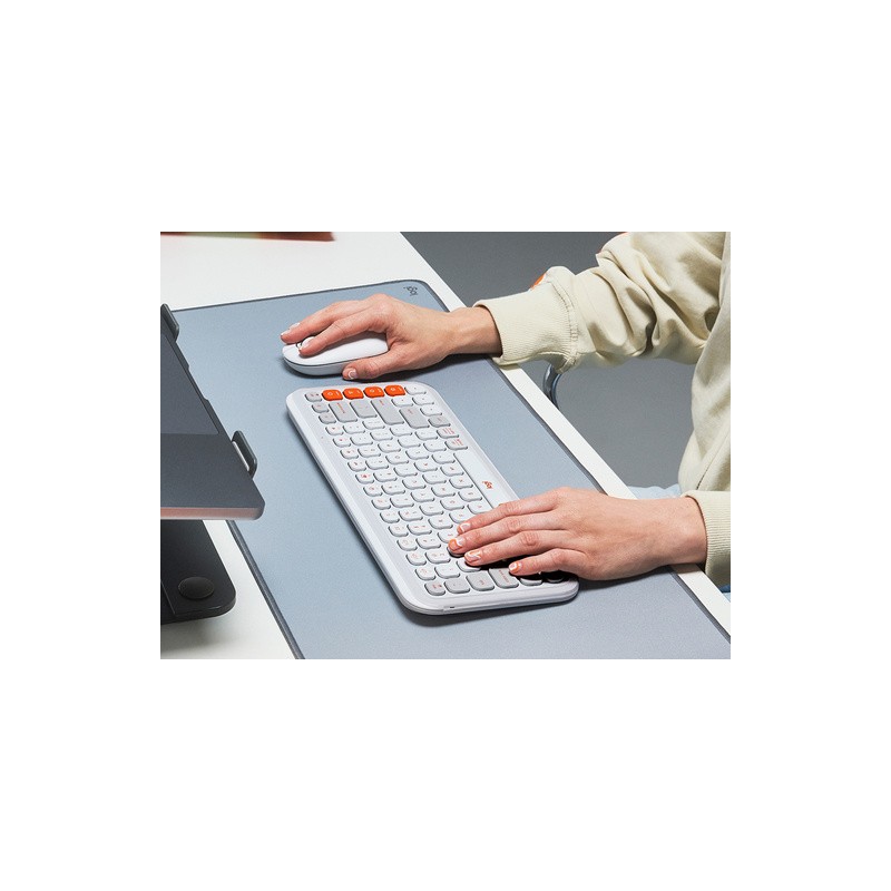 Komplet tipkovnice in miške Logitech POP Icon Combo, bela, SLO g.