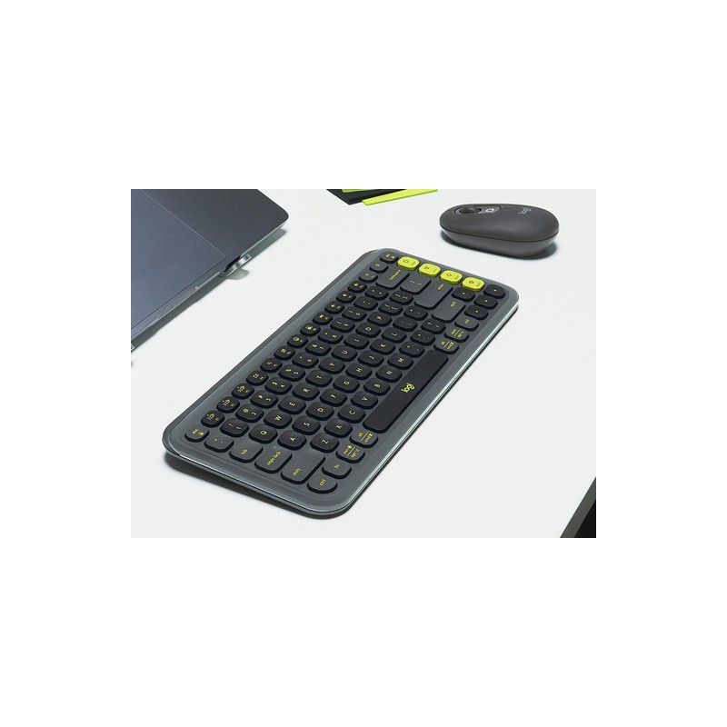Komplet tipkovnice in miške Logitech POP Icon Combo, grafitna, SLO g.
