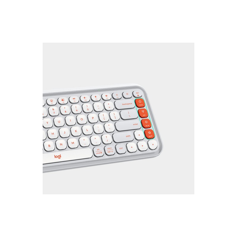 Tipkovnica Logitech Pop Icon Keys, bela, SLO g.