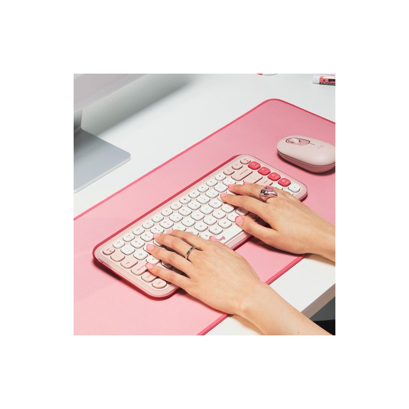 Tipkovnica Logitech Pop Icon Keys, roza, SLO g.